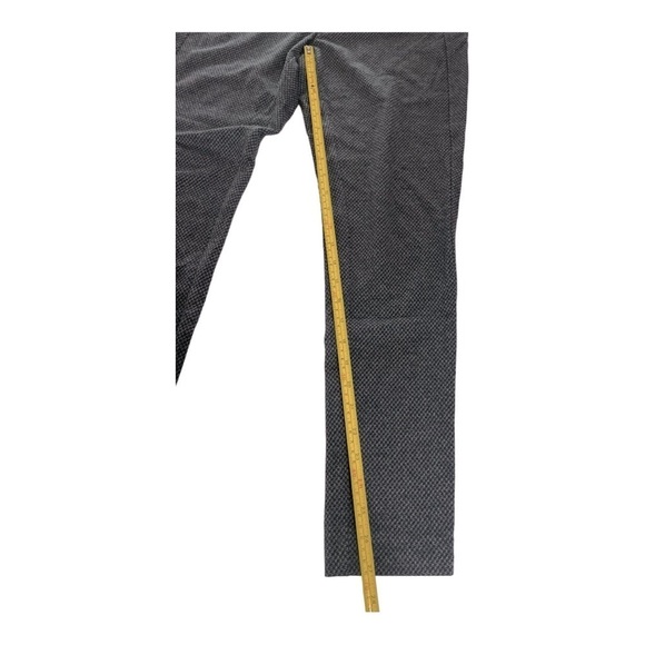 J.Jill Ponte Knit Leggings Blue Gray Textured Stretch Pull-On Pants Size M - Picture 10 of 14